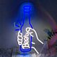Bierflasche in Hand LED Neonschild für Bar und Party