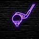 Golfball und Golfschläger LED-Neonschild für Golfclub Sportbar