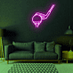 Golfball und Golfschläger LED-Neonschild für Golfclub Sportbar