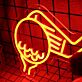 Golfball und Golfschläger LED-Neonschild für Golfclub Sportbar