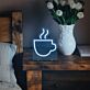 Kaffeetasse Neon LED Wandlicht