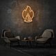 Pizzastück mit Flamme LED-Neonschild für Restaurant Bar