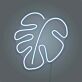 Monstera Blatt LED-Neonschild Wohnzimmer Büro