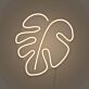 Monstera Blatt LED-Neonschild Wohnzimmer Büro