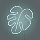 Monstera Blatt LED-Neonschild Wohnzimmer Büro