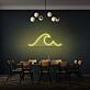 Meereswelle LED-Neonschild Wohnzimmer Büro