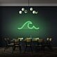 Meereswelle LED-Neonschild Wohnzimmer Büro