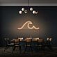 Meereswelle LED-Neonschild Wohnzimmer Büro