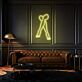 gekreuzte Beine LED-Neonschild für Wohnzimmer oder Schlafzimmer