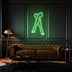 gekreuzte Beine LED-Neonschild für Wohnzimmer oder Schlafzimmer