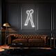 gekreuzte Beine LED-Neonschild für Wohnzimmer oder Schlafzimmer