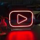 Play-Symbol LED-Neonschild für Studio und Wohnzimmer