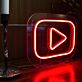 Play-Symbol LED-Neonschild für Studio und Wohnzimmer
