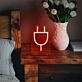 Stecker Symbol LED-Neonschild für Wohnzimmer Schlafzimmer