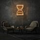 Sanduhr Symbol LED-Neonschild für Wohnzimmer oder Büro