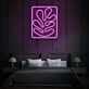 abstraktes Blatt LED-Neonschild für Schlafzimmer oder Wohnzimmer