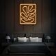 abstraktes Blatt LED-Neonschild für Schlafzimmer oder Wohnzimmer