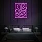 abstraktes Blatt LED-Neonschild für Schlafzimmer oder Wohnzimmer