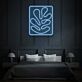 abstraktes Blatt LED-Neonschild für Schlafzimmer oder Wohnzimmer