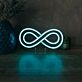 Unendlichkeitssymbol LED-Neonschild Wohnzimmer Büro