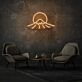Berg mit Sonne LED-Neonschild Wohnzimmer Lounge