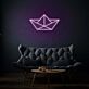 Papierboot LED-Neonschild Wohnzimmer Cafe