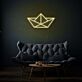 Papierboot LED-Neonschild Wohnzimmer Cafe