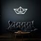 Papierboot LED-Neonschild Wohnzimmer Cafe