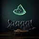 angeschnittenes Wassermelonenstück LED-Neonschild für Wohnzimmer Café