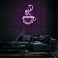 Kaffeetasse mit Kaffeebohne LED-Neonschild für Wohnzimmer oder Café