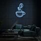 Kaffeetasse mit Kaffeebohne LED-Neonschild für Wohnzimmer oder Café