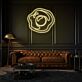 Rosenblüte LED-Neonschild Wohnzimmer Lounge