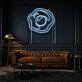 Rosenblüte LED-Neonschild Wohnzimmer Lounge