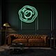 Rosenblüte LED-Neonschild Wohnzimmer Lounge