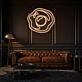 Rosenblüte LED-Neonschild Wohnzimmer Lounge