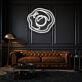 Rosenblüte LED-Neonschild Wohnzimmer Lounge