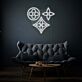 Florales Symbolmuster LED-Neonschild Wohnzimmer Dekoration