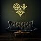 Florales Symbolmuster LED-Neonschild Wohnzimmer Dekoration