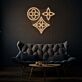 Florales Symbolmuster LED-Neonschild Wohnzimmer Dekoration