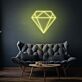Diamant Symbol LED-Neonschild Wohnzimmer Lounge
