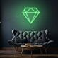 Diamant Symbol LED-Neonschild Wohnzimmer Lounge