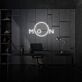 MON LED-Neonschild als moderne Wanddekoration