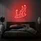 Abstrakte Figur mit Armen und Beinen LED-Neonschild Schlafzimmer Wohnzimmer