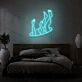 Abstrakte Figur mit Armen und Beinen LED-Neonschild Schlafzimmer Wohnzimmer