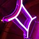 Zwilling Sternzeichen Symbol LED-Neonschild Wohnzimmer Bar
