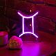 Zwilling Sternzeichen Symbol LED-Neonschild Wohnzimmer Bar