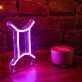 Zwilling Sternzeichen Symbol LED-Neonschild Wohnzimmer Bar