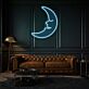 Halbmond mit Gesicht LED-Neonschild Wohnzimmer Schlafzimmer