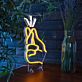 schnipsende Hand LED-Neonschild für Wohnzimmer und Bar