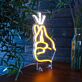 schnipsende Hand LED-Neonschild für Wohnzimmer und Bar